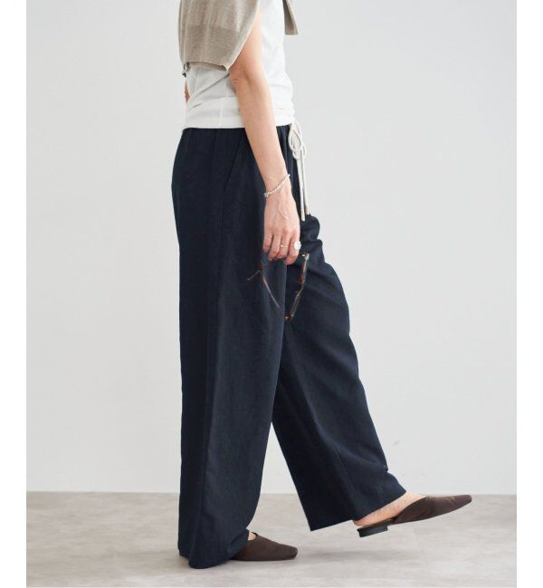 IENA「リネン混イージーパンツ」|その他|