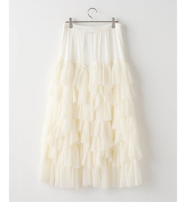 IENA LA BOUCLE「Venit/ヴェニット dot tulle スカート VEC-5609-A」|スカート|