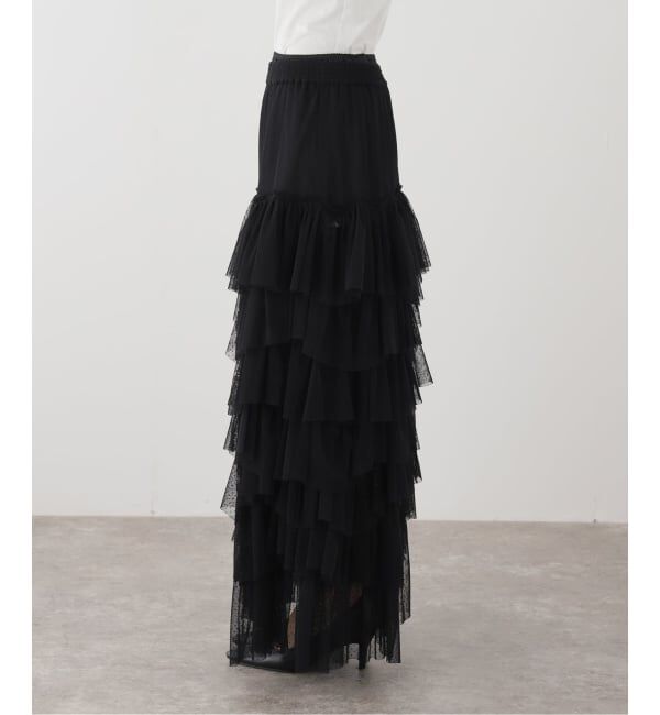 IENA LA BOUCLE「Venit/ヴェニット dot tulle スカート VEC-5609-A」|スカート|