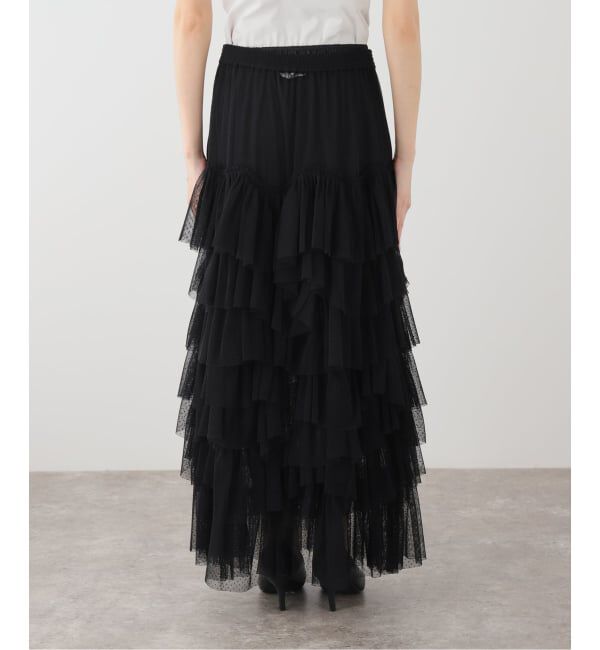 IENA LA BOUCLE「Venit/ヴェニット dot tulle スカート VEC-5609-A」|スカート|