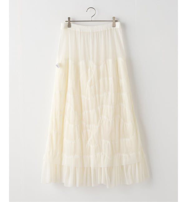 IENA LA BOUCLE「Venit/ヴェニット dot tulle スカート VEC-5609-A」|スカート|