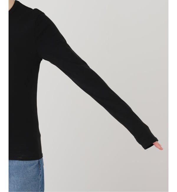 IENA「MaisonIENA 強撚ベアフライスクルーネックプルオーバー」|Tシャツ・カットソー|