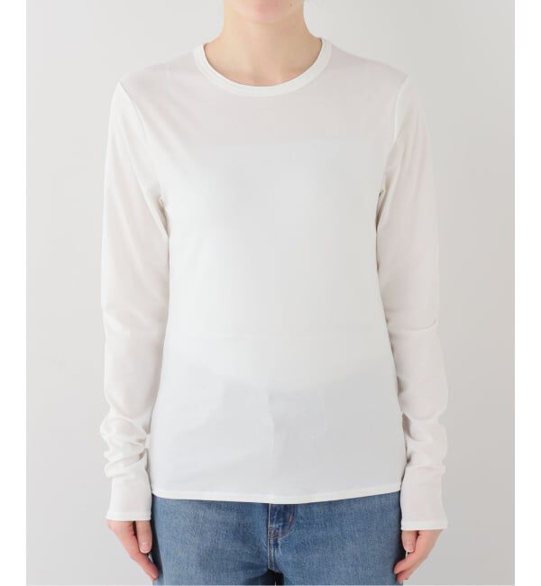 IENA「MaisonIENA 強撚ベアフライスクルーネックプルオーバー」|Tシャツ・カットソー|ナチュラル