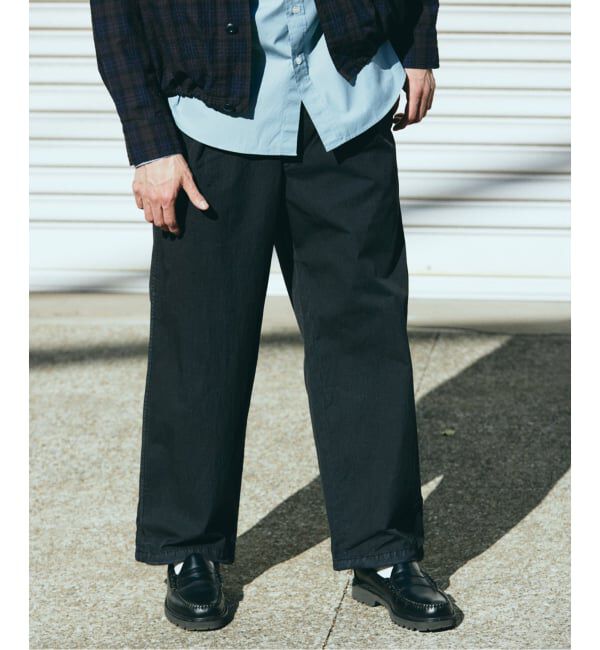 JOURNAL STANDARD「ガーメント ダイ オーバー パンツ」|その他|ブラック A