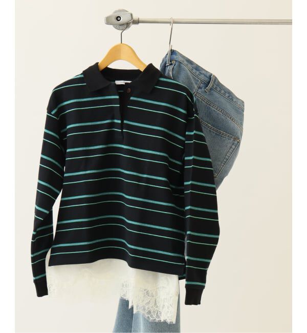 JOURNAL STANDARD「《追加2》マルチボーダーポロシャツ」|ポロシャツ|ブラック