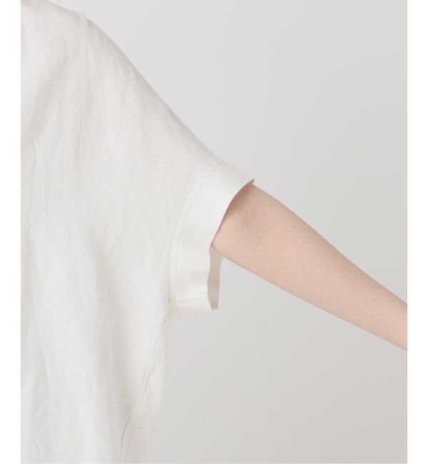 JOURNAL STANDARD「《予約》レーヨン麻ノーカラーブラウス」|シャツ・ブラウス|