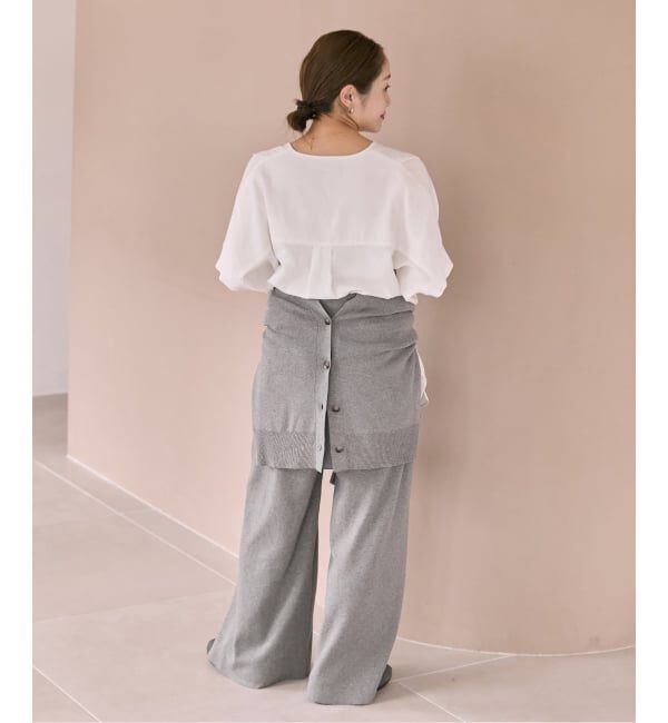 JOURNAL STANDARD「《予約》レーヨン麻ノーカラーブラウス」|シャツ・ブラウス|