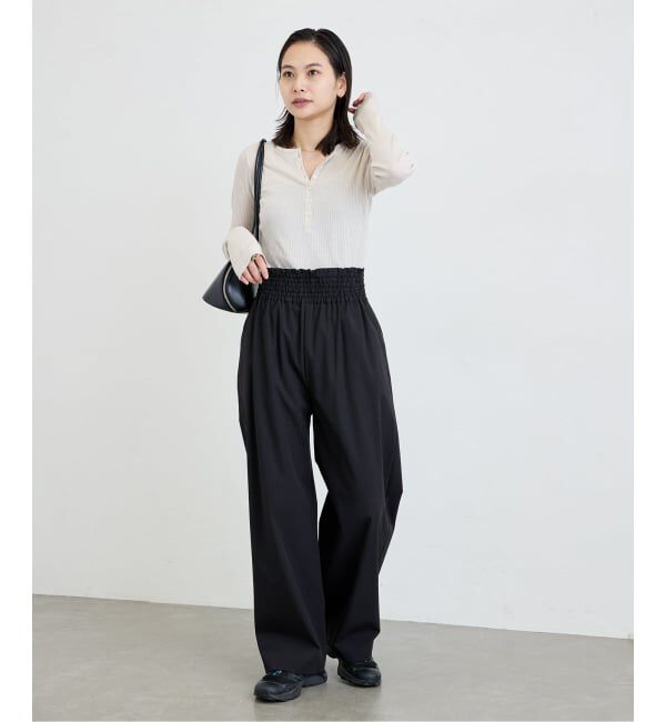 JOURNAL STANDARD「《追加2》【撥水/接触冷感/洗える/UVカット】リネンナイロンストレッチワイドパンツ」|その他|