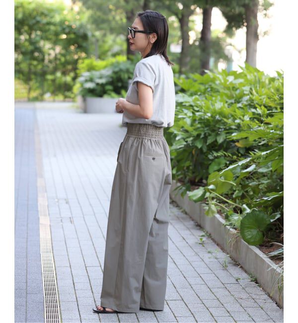 JOURNAL STANDARD「《追加2》【撥水/接触冷感/洗える/UVカット】リネンナイロンストレッチワイドパンツ」|その他|