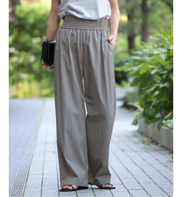 JOURNAL STANDARD「《追加2》【撥水/接触冷感/洗える/UVカット】リネンナイロンストレッチワイドパンツ」|その他|