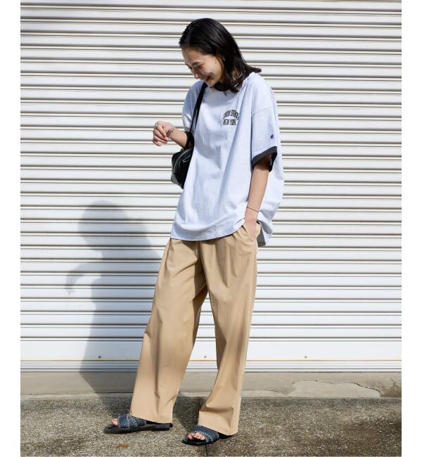 JOURNAL STANDARD「《追加2》【撥水/接触冷感/洗える/UVカット】リネンナイロンストレッチワイドパンツ」|その他|