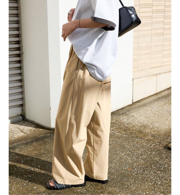 JOURNAL STANDARD「《追加2》【撥水/接触冷感/洗える/UVカット】リネンナイロンストレッチワイドパンツ」|その他|