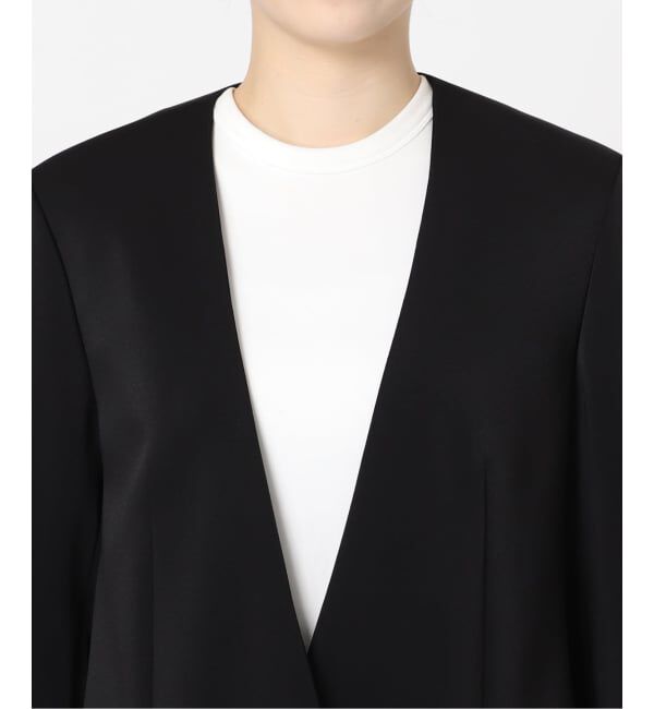 NOBLE「《追加2》スリーブスリットケープジャケット」|ノーカラージャケット|