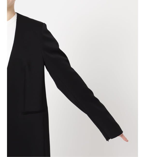 NOBLE「《追加2》スリーブスリットケープジャケット」|ノーカラージャケット|