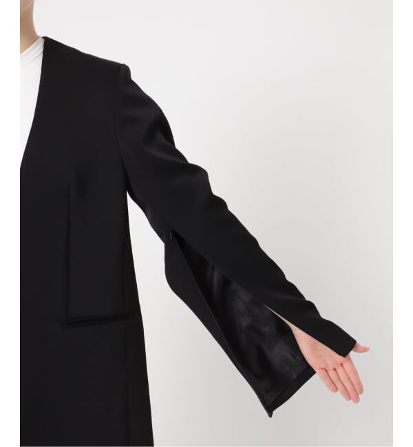 NOBLE「《追加2》スリーブスリットケープジャケット」|ノーカラージャケット|