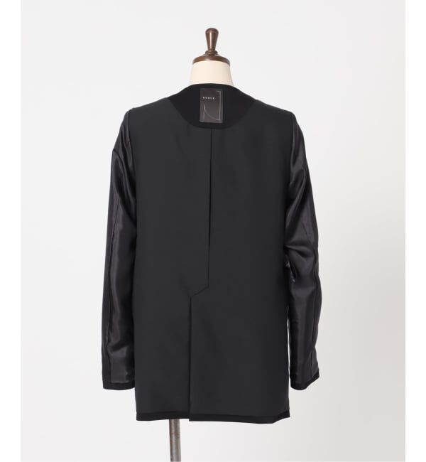 NOBLE「《追加2》スリーブスリットケープジャケット」|ノーカラージャケット|