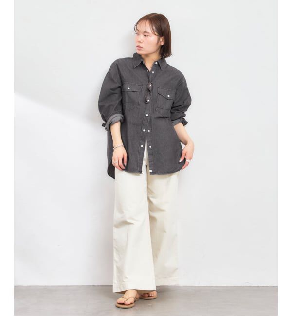 U by SPICK&SPAN「SOMETHING / サムシング BIG DENIM SHIRTS L/S」|シャツ・ブラウス|