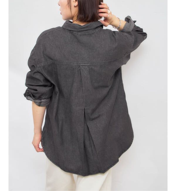 U by SPICK&SPAN「SOMETHING / サムシング BIG DENIM SHIRTS L/S」|シャツ・ブラウス|