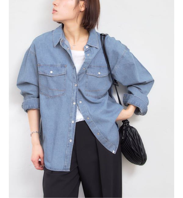 U by SPICK&SPAN「SOMETHING / サムシング BIG DENIM SHIRTS L/S」|シャツ・ブラウス|