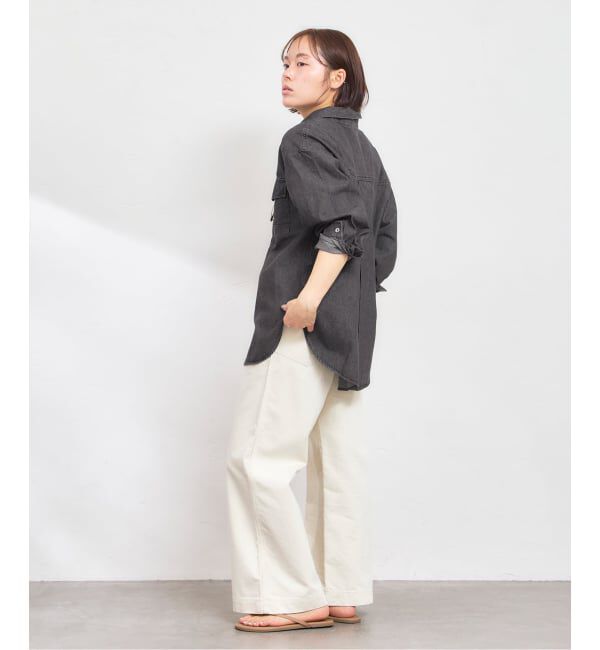 U by SPICK&SPAN「SOMETHING / サムシング BIG DENIM SHIRTS L/S」|シャツ・ブラウス|