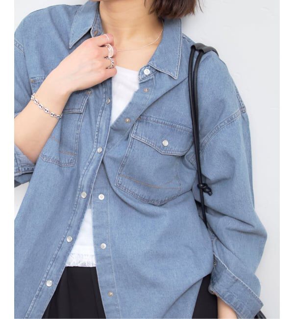 U by SPICK&SPAN「SOMETHING / サムシング BIG DENIM SHIRTS L/S」|シャツ・ブラウス|