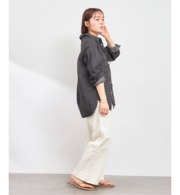 U by SPICK&SPAN「SOMETHING / サムシング BIG DENIM SHIRTS L/S」|シャツ・ブラウス|