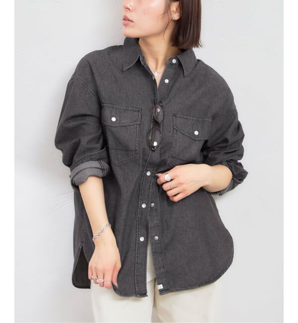 U by SPICK&SPAN「SOMETHING / サムシング BIG DENIM SHIRTS L/S」|シャツ・ブラウス|