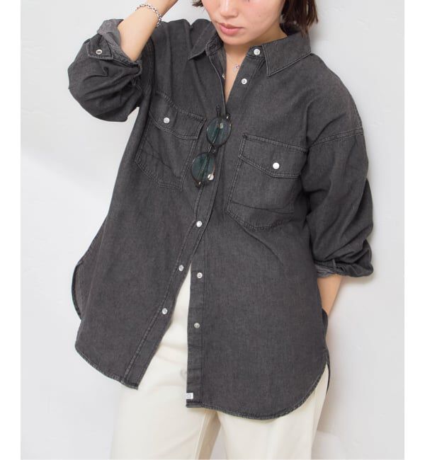U by SPICK&SPAN「SOMETHING / サムシング BIG DENIM SHIRTS L/S」|シャツ・ブラウス|