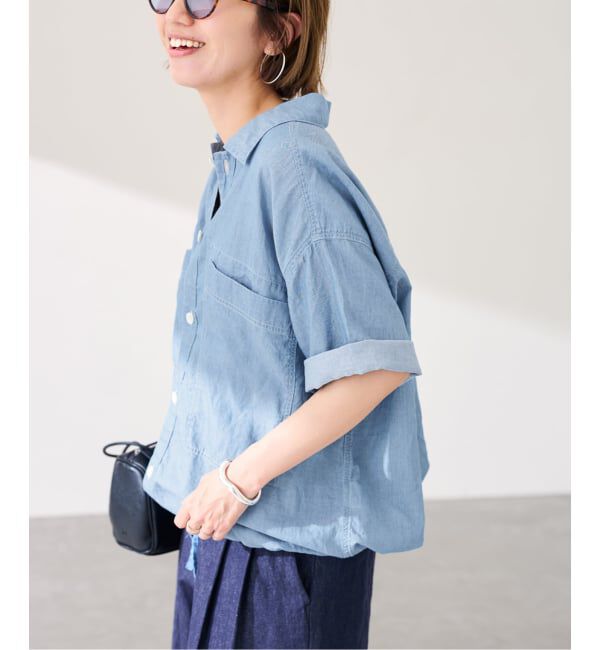 FRAMeWORK「≪予約≫シアーデニムポケットシャツ」|シャツ・ブラウス|