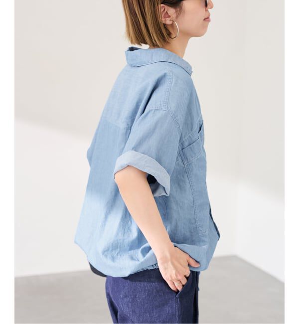 FRAMeWORK「≪予約≫シアーデニムポケットシャツ」|シャツ・ブラウス|