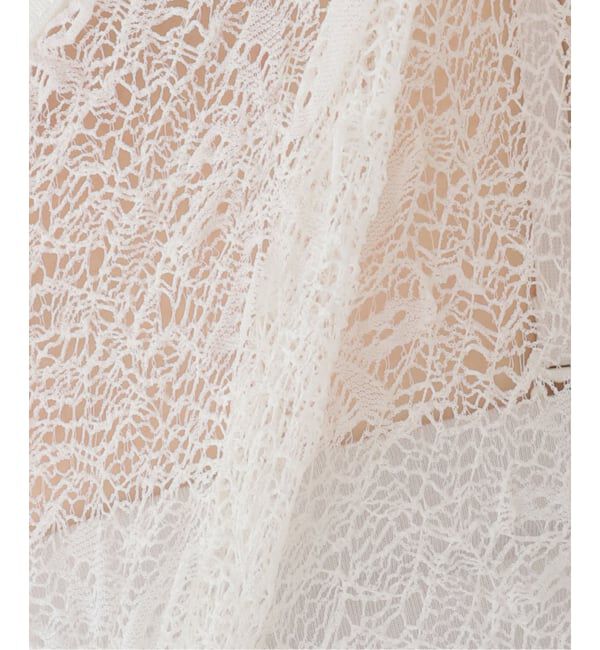  「【洗える】Mewl / ミュール レースフレンチタンク」|タンクトップ|