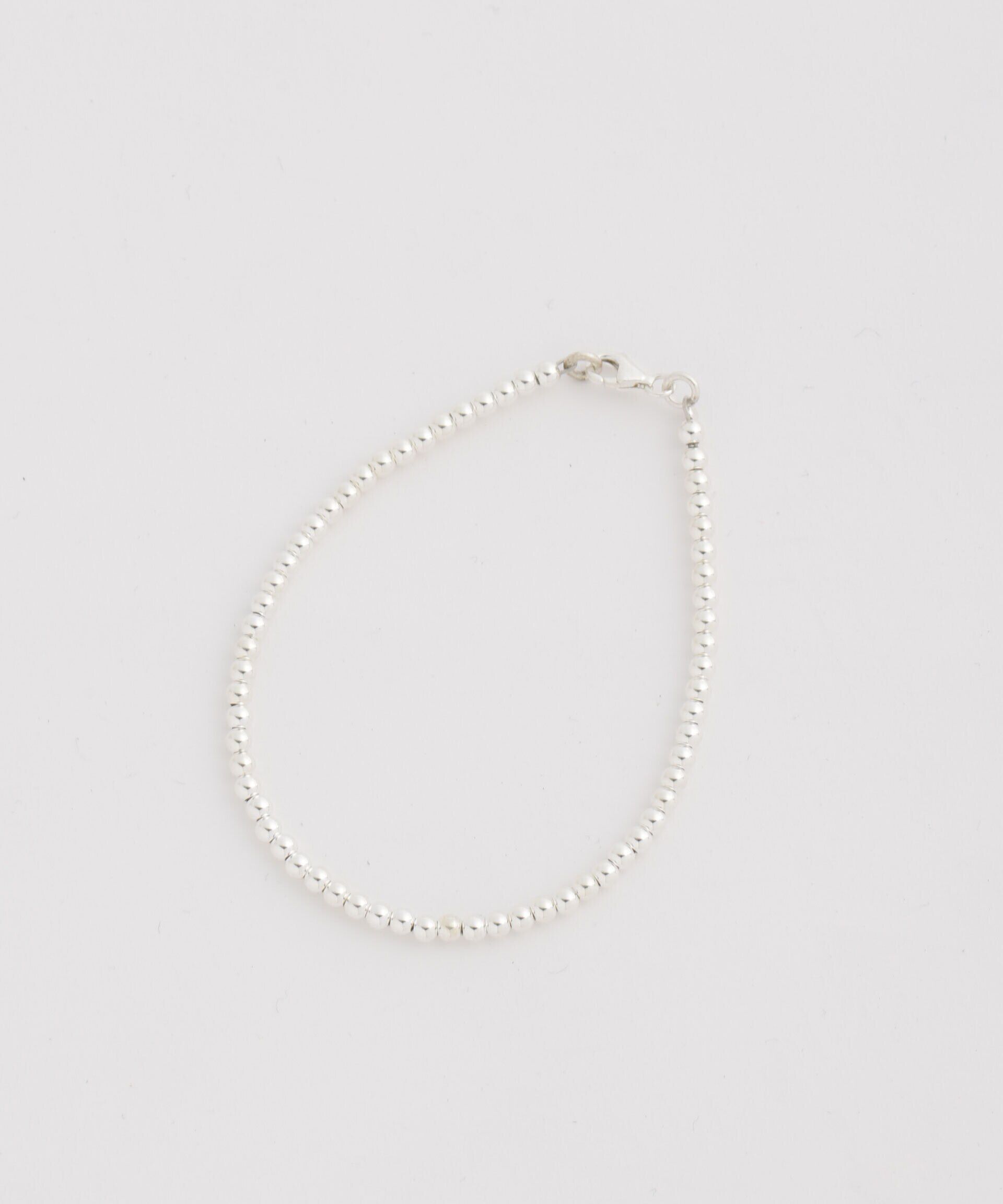 NANO universe「Nina&Jules Paris/3mm Beaded Bracelet」|ブレスレット・バングル|シルバー