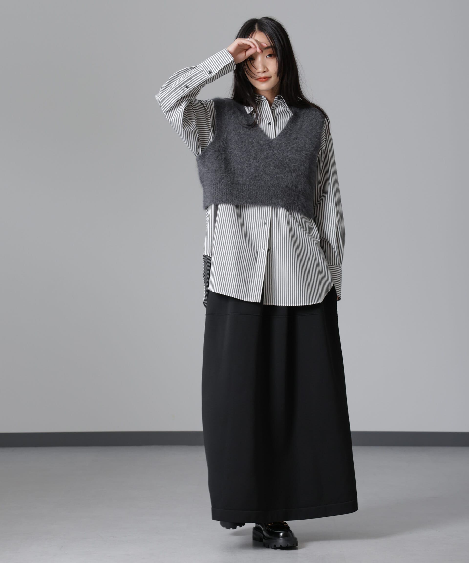 nano･universe「2WAYベアニットスカート (セットアップ可)」|スカート|