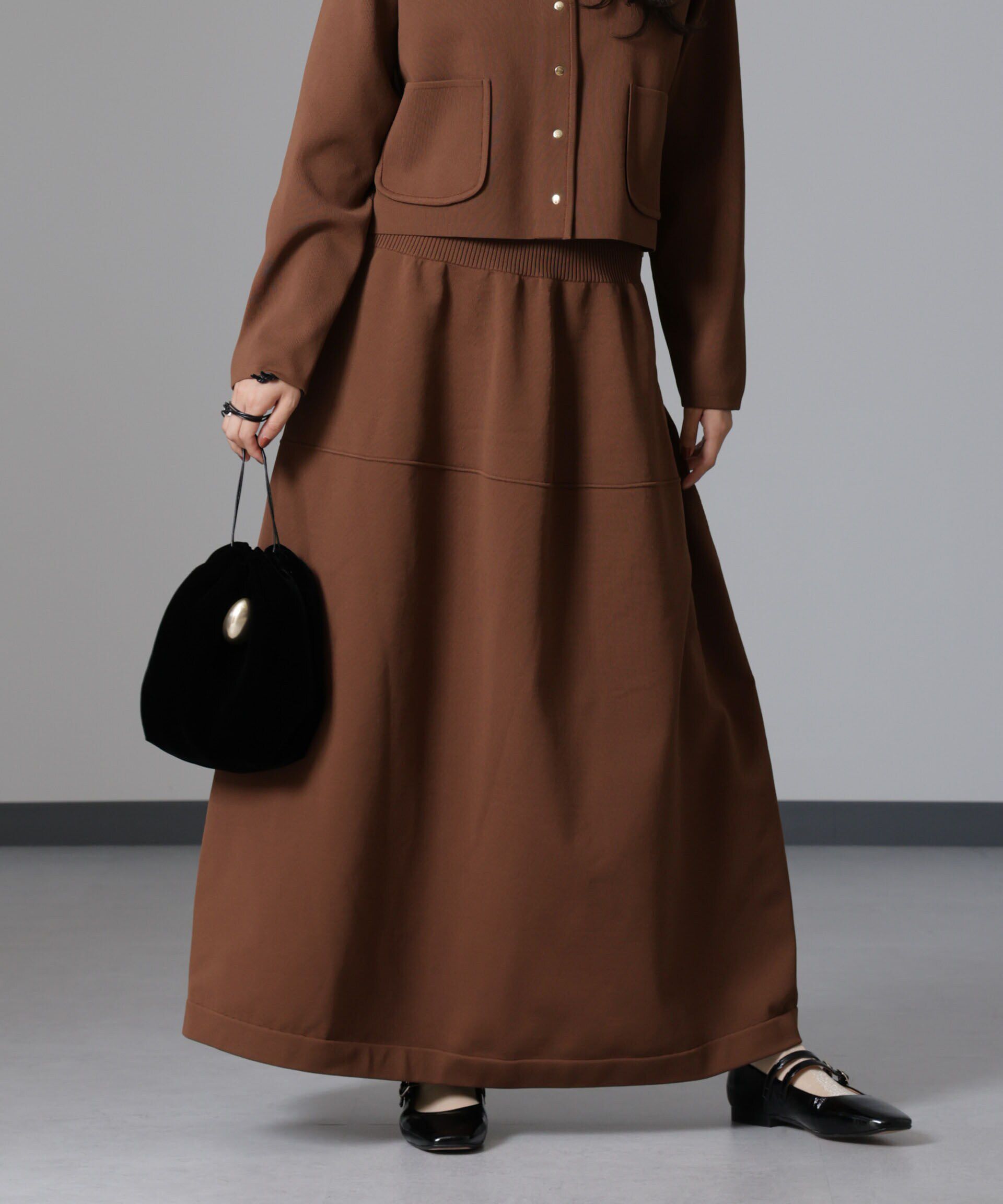 nano･universe「2WAYベアニットスカート (セットアップ可)」|スカート|