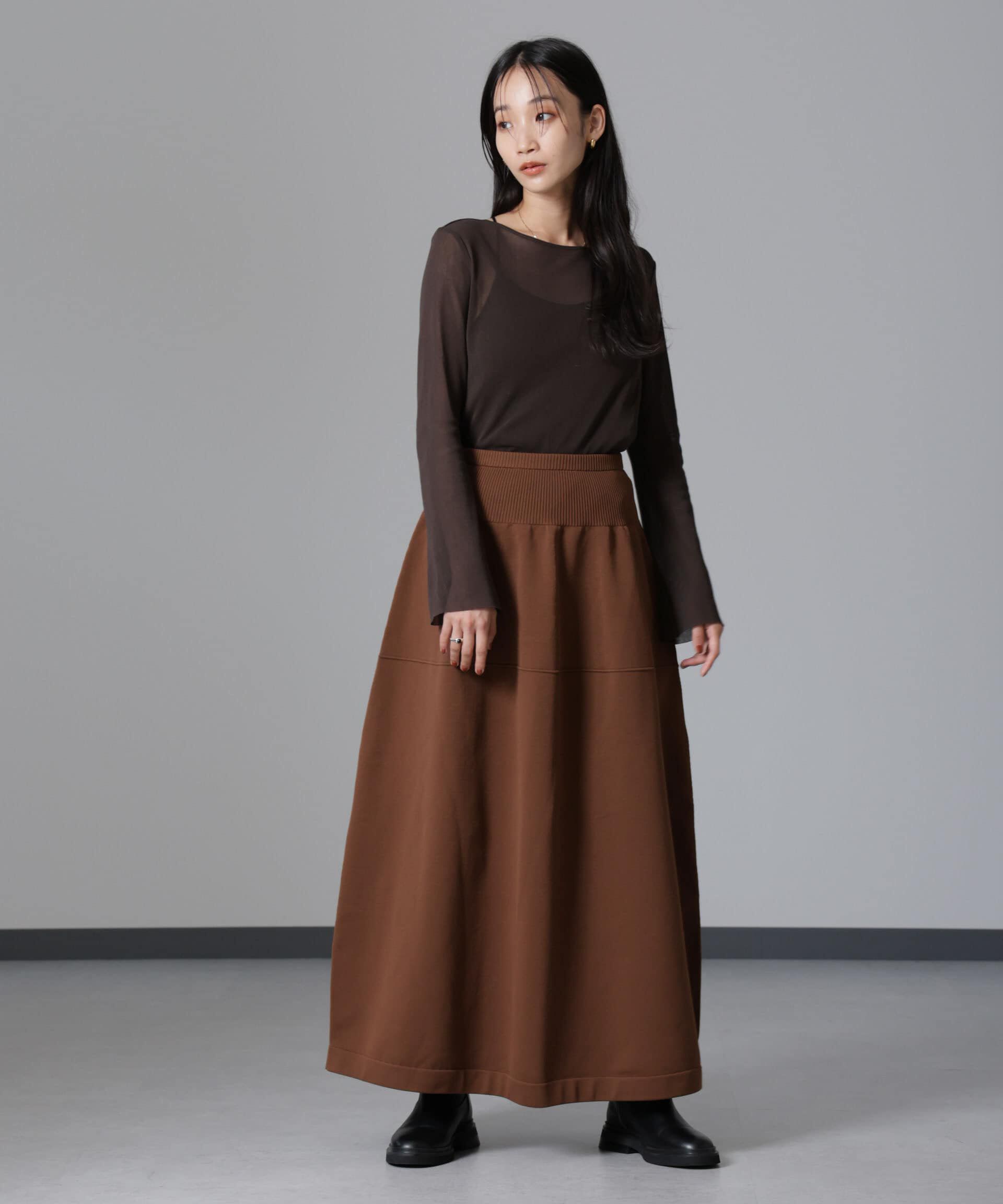 nano･universe「2WAYベアニットスカート (セットアップ可)」|スカート|