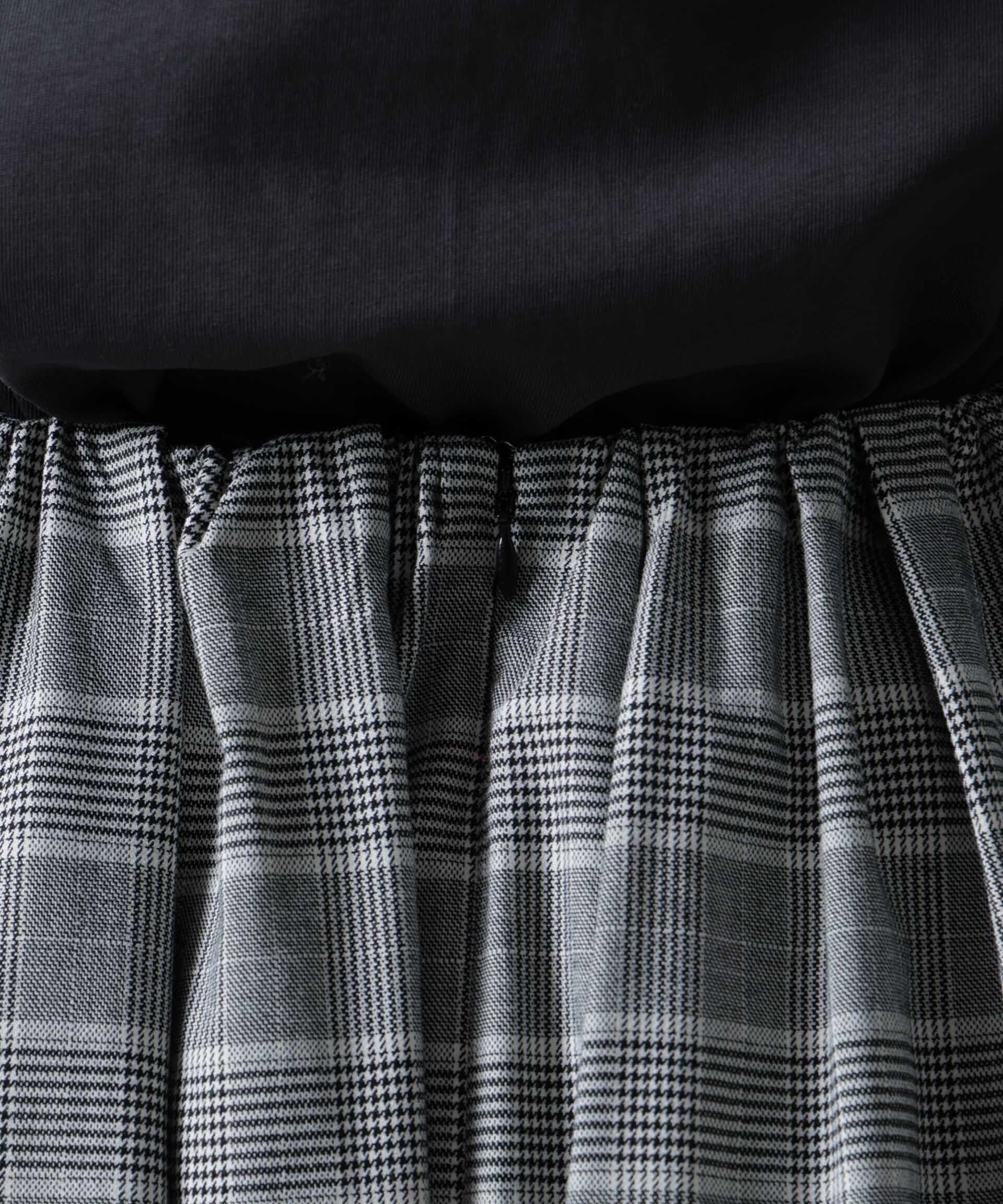 nano･universe「グレンチェックタックスカート」|スカート|