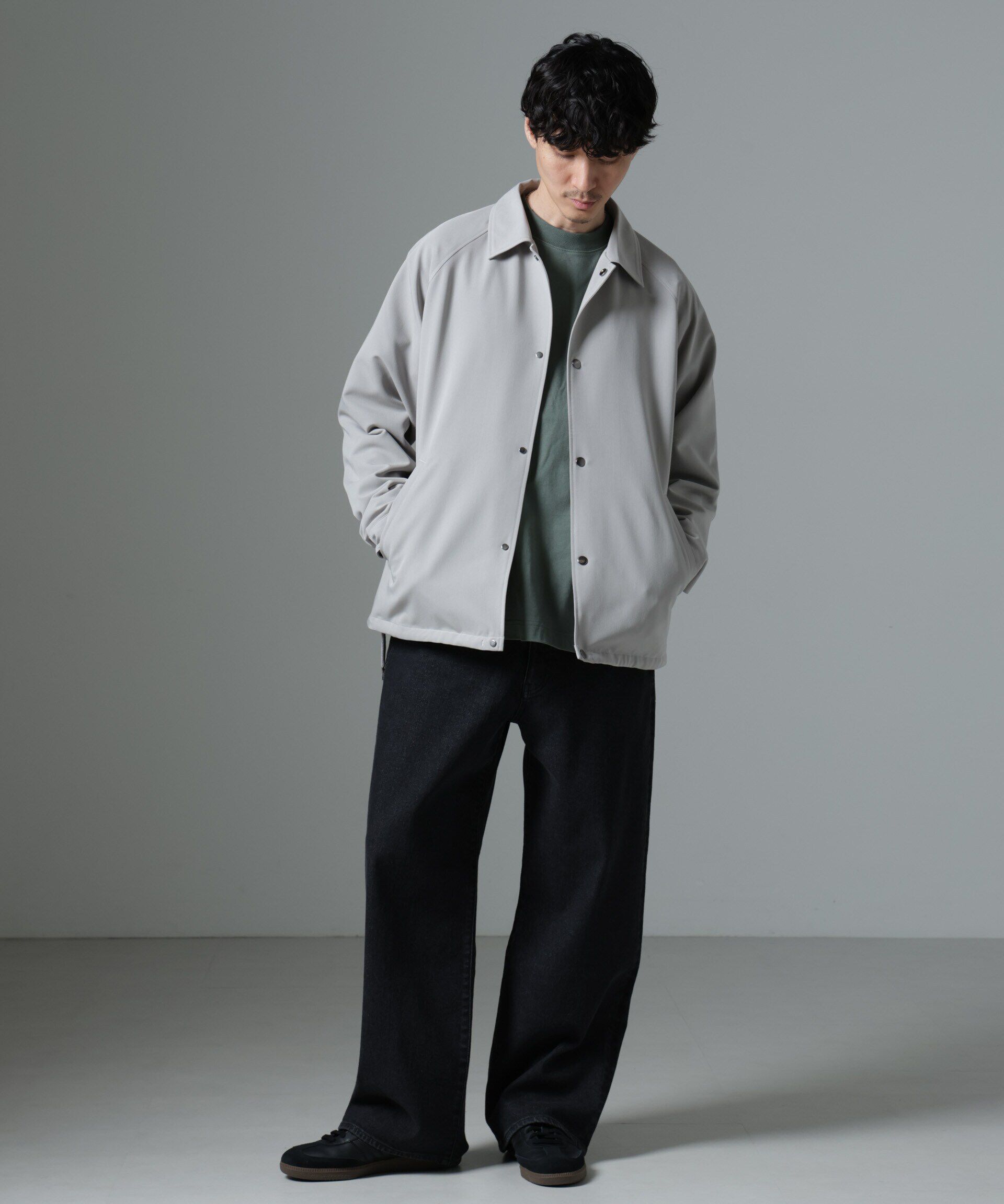 nano･universe「イタリアンドットリラックスコーチジャケット」|ブルゾン・スタジャン|