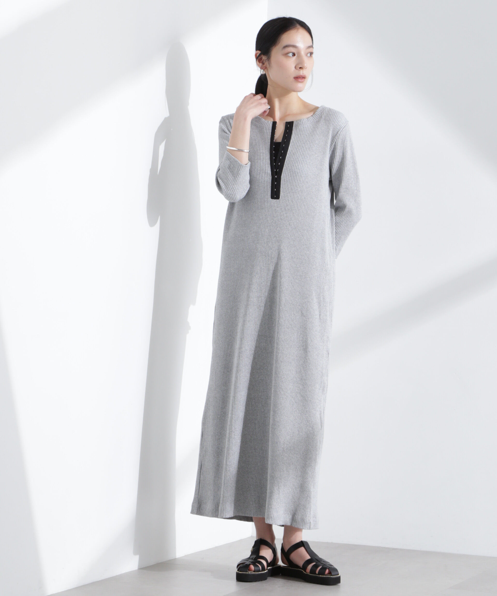 nano･universe「メニーホックカットリブワンピース」|ワンピース|