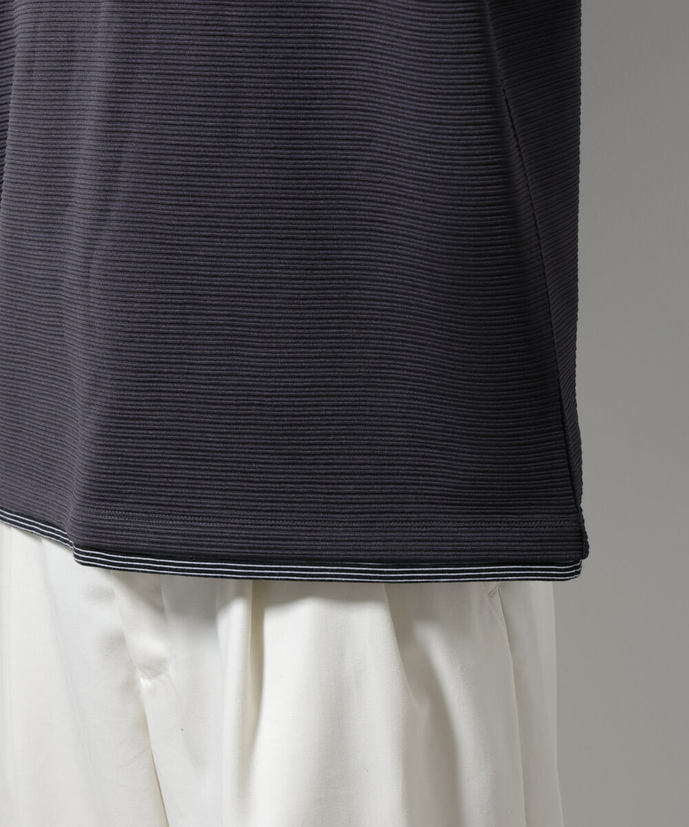 nano･universe「ガーターフェイクレイヤードTシャツ 半袖」|Tシャツ・カットソー|