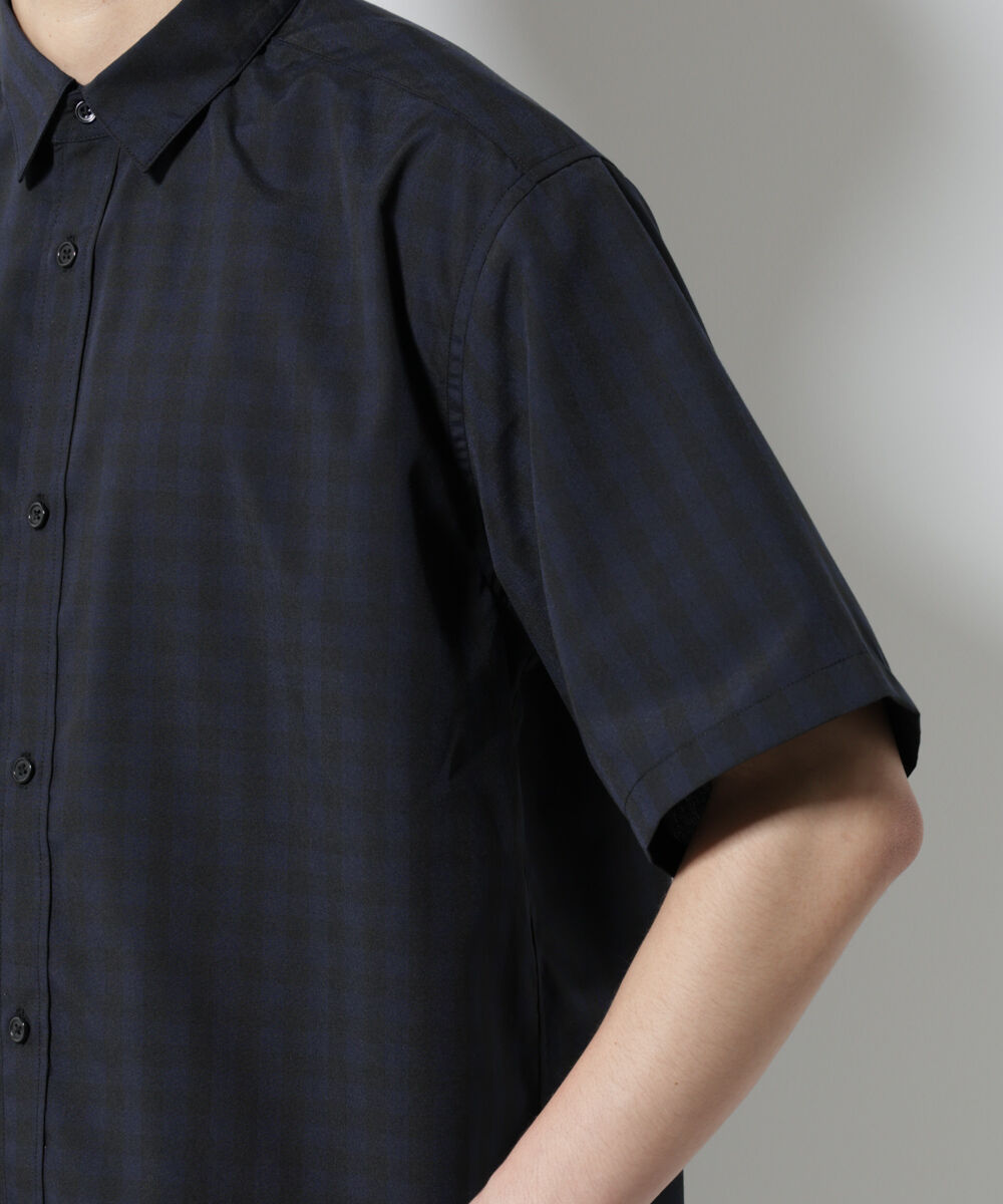 nano･universe「オリジナルギンガムシャツ 半袖」|シャツ・ブラウス|