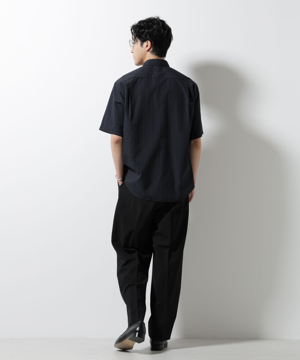 nano･universe「オリジナルギンガムシャツ 半袖」|シャツ・ブラウス|