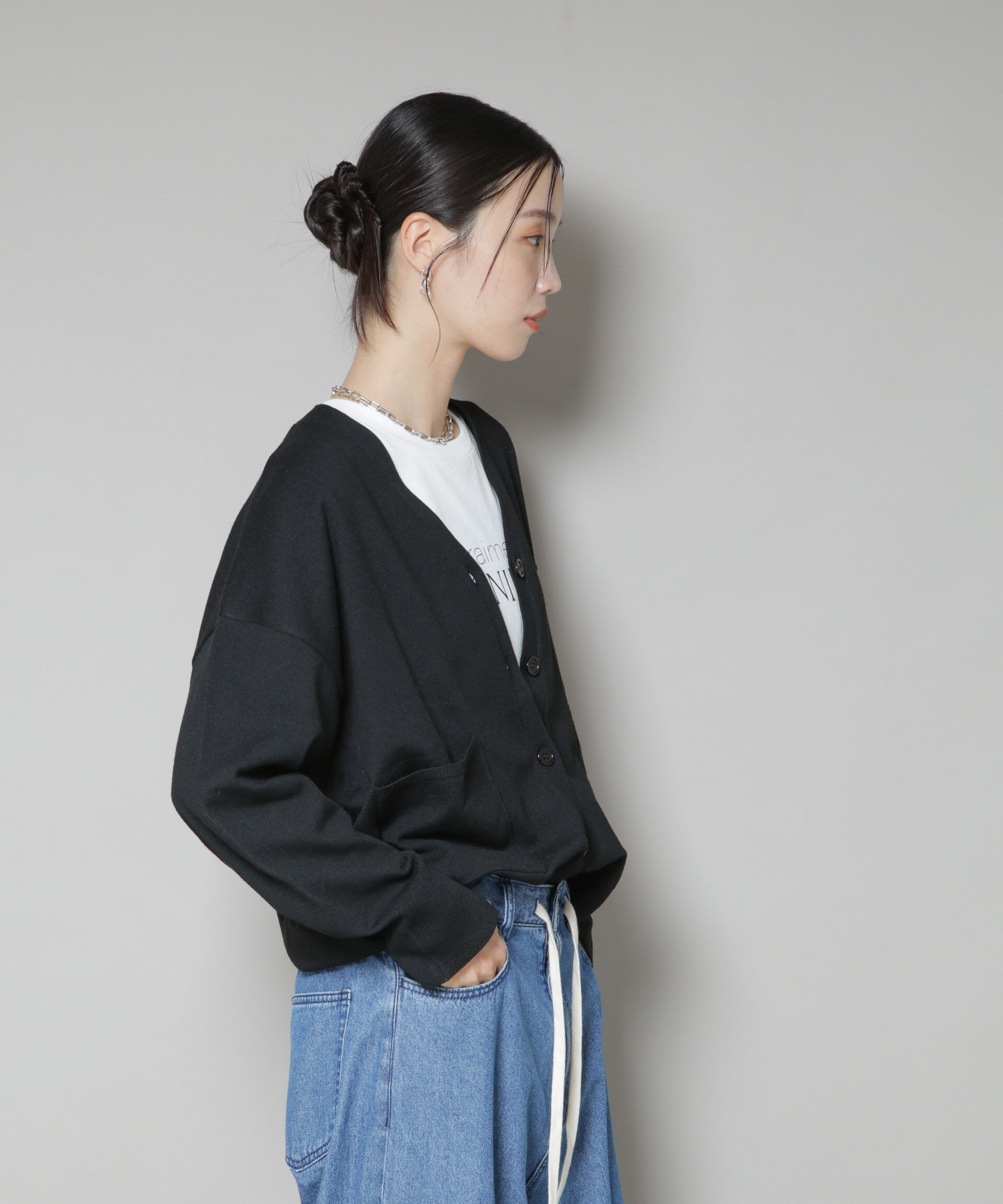 nano･universe「毛玉抑制ニットカーディガン(セットアップ可)」|ニット・セーター|