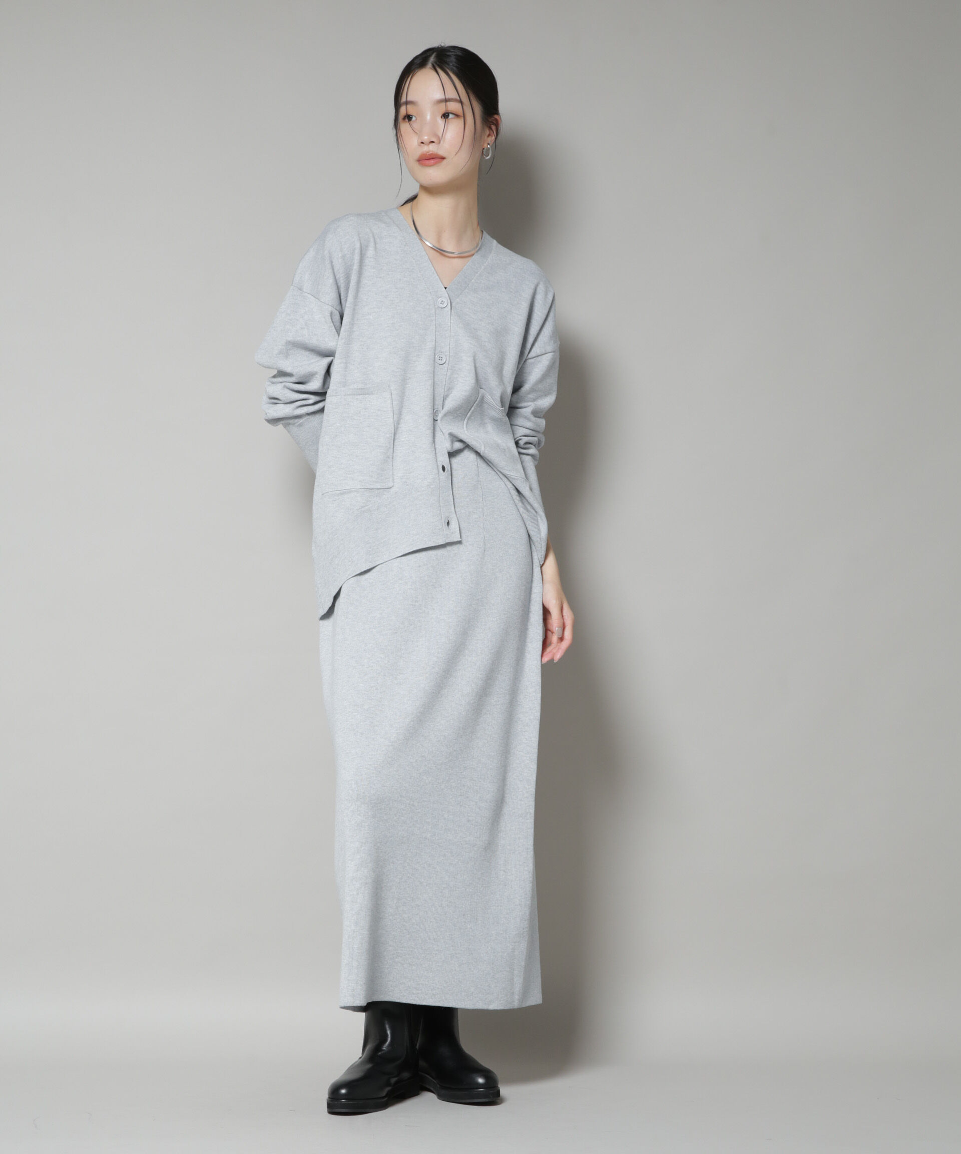 nano･universe「毛玉抑制ニットカーディガン(セットアップ可)」|ニット・セーター|