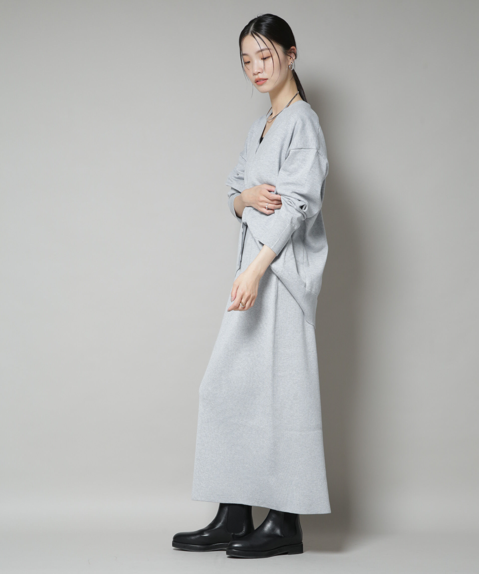 nano･universe「毛玉抑制ニットカーディガン(セットアップ可)」|ニット・セーター|