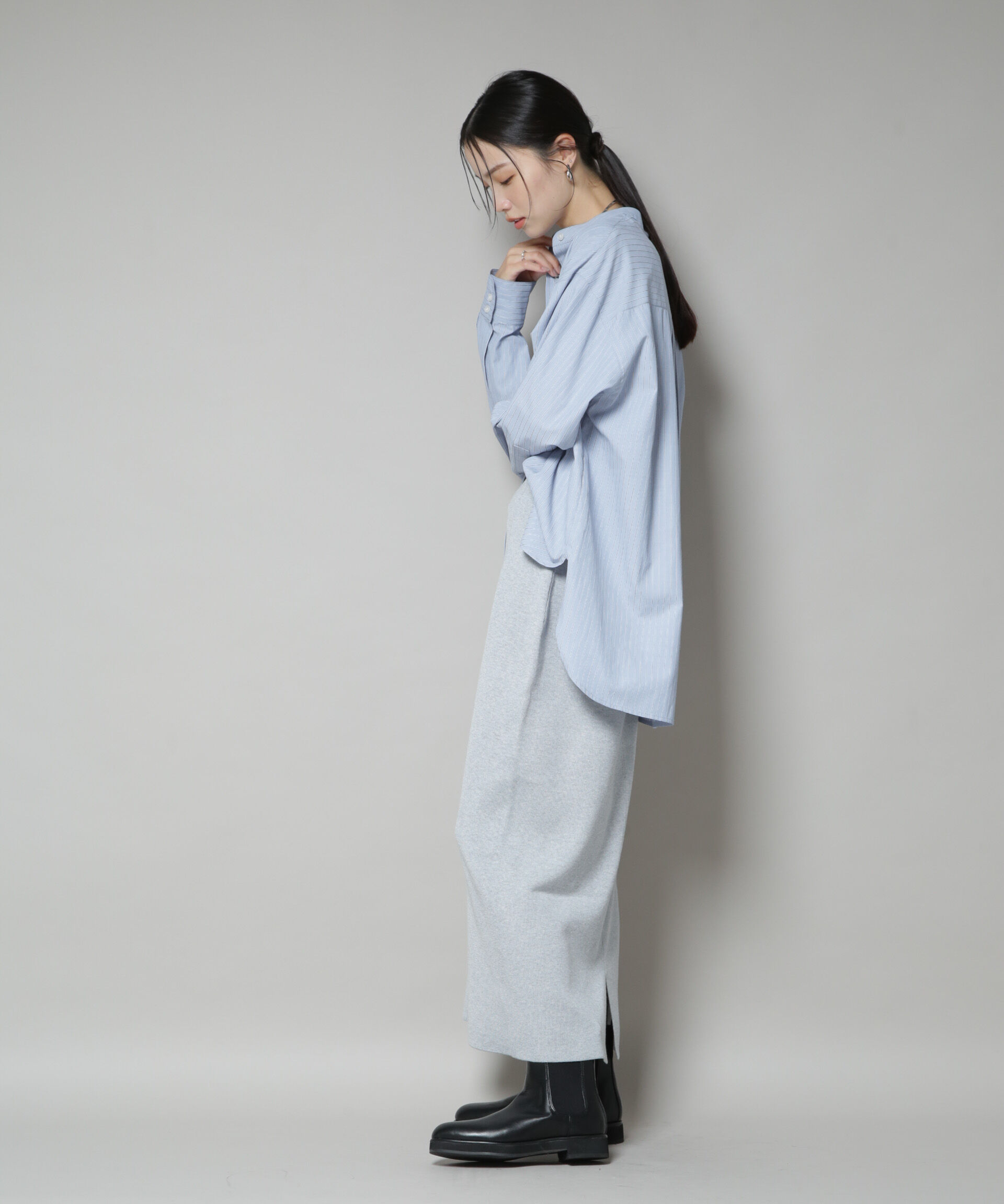 nano･universe「毛玉抑制総針スカート(セットアップ可)」|スカート|