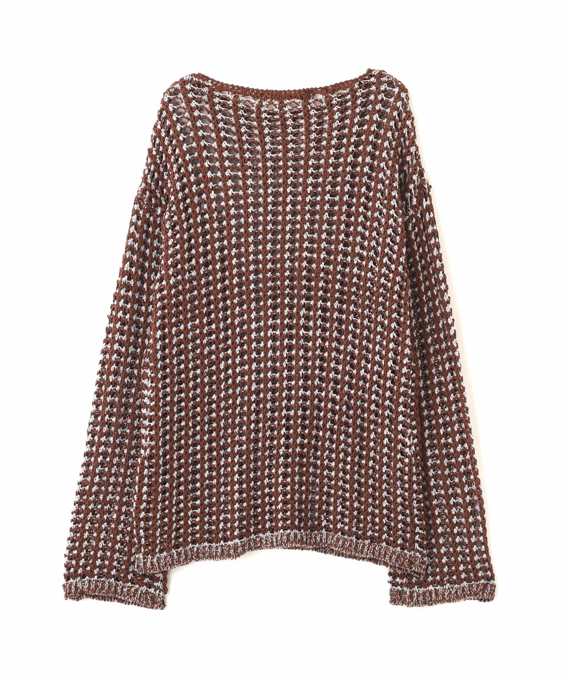 nano･universe「「STEVELOUR」シャイニーレースニットトップス」|ニット・セーター|