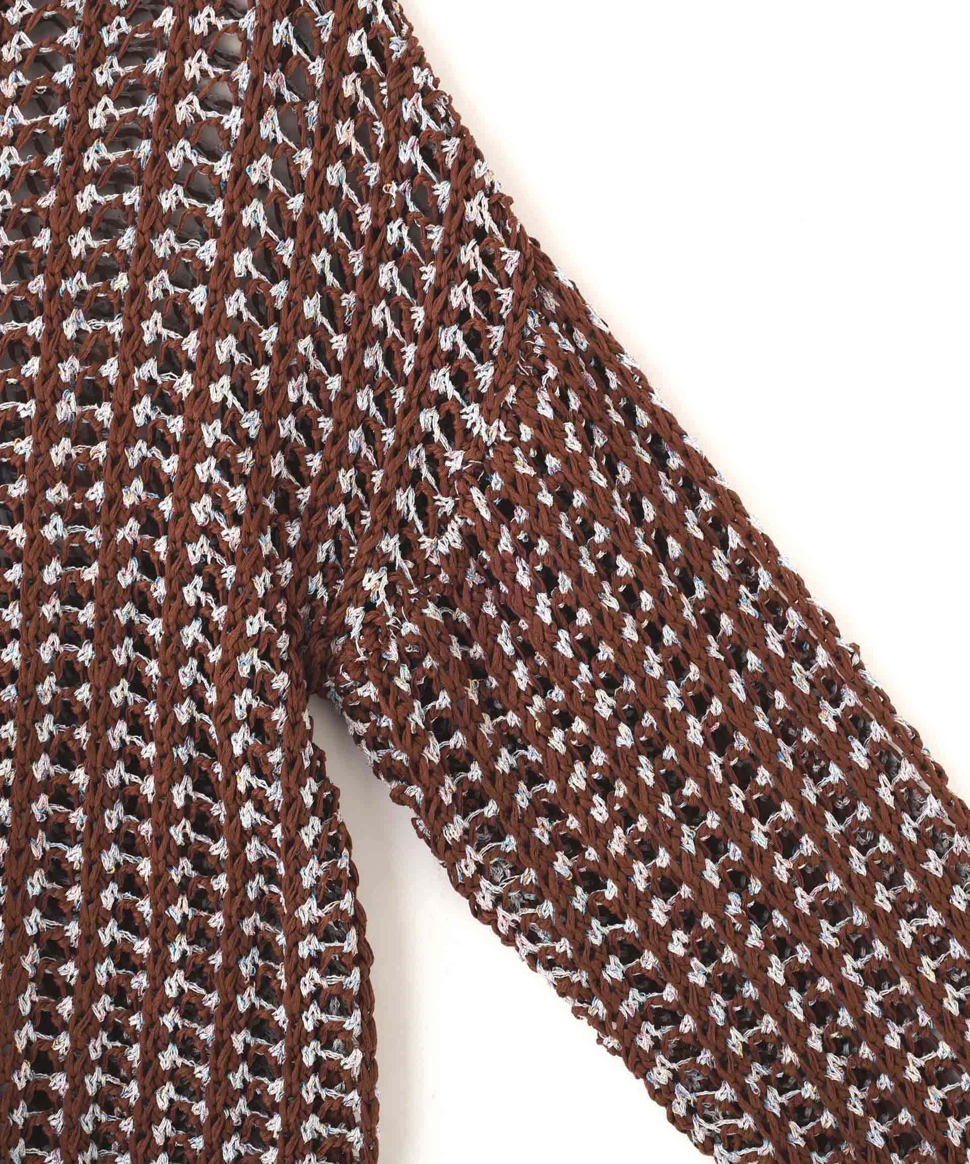 nano･universe「「STEVELOUR」シャイニーレースニットトップス」|ニット・セーター|