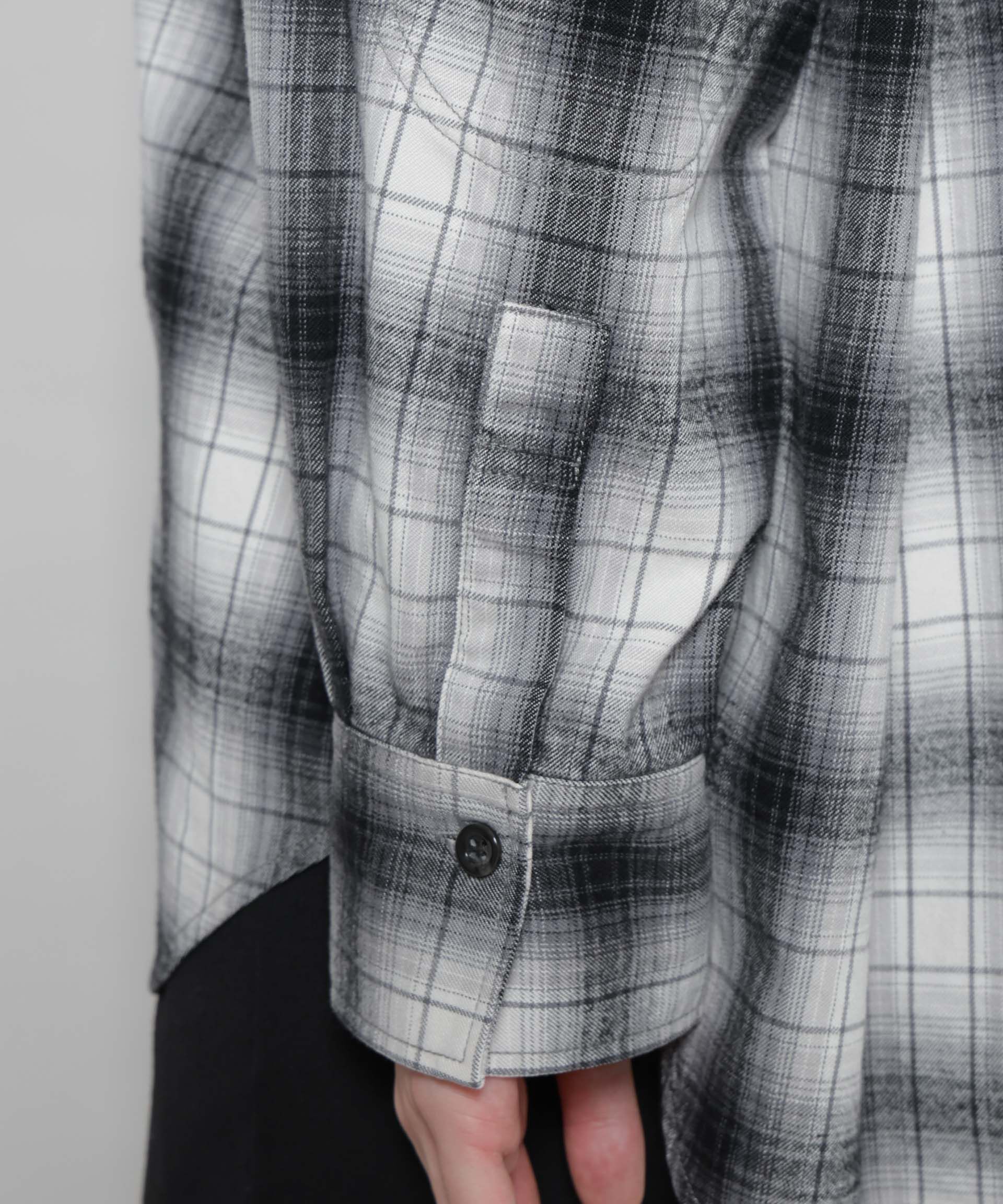 nano･universe「オンブレチェックオーバーネルシャツ」|シャツ・ブラウス|