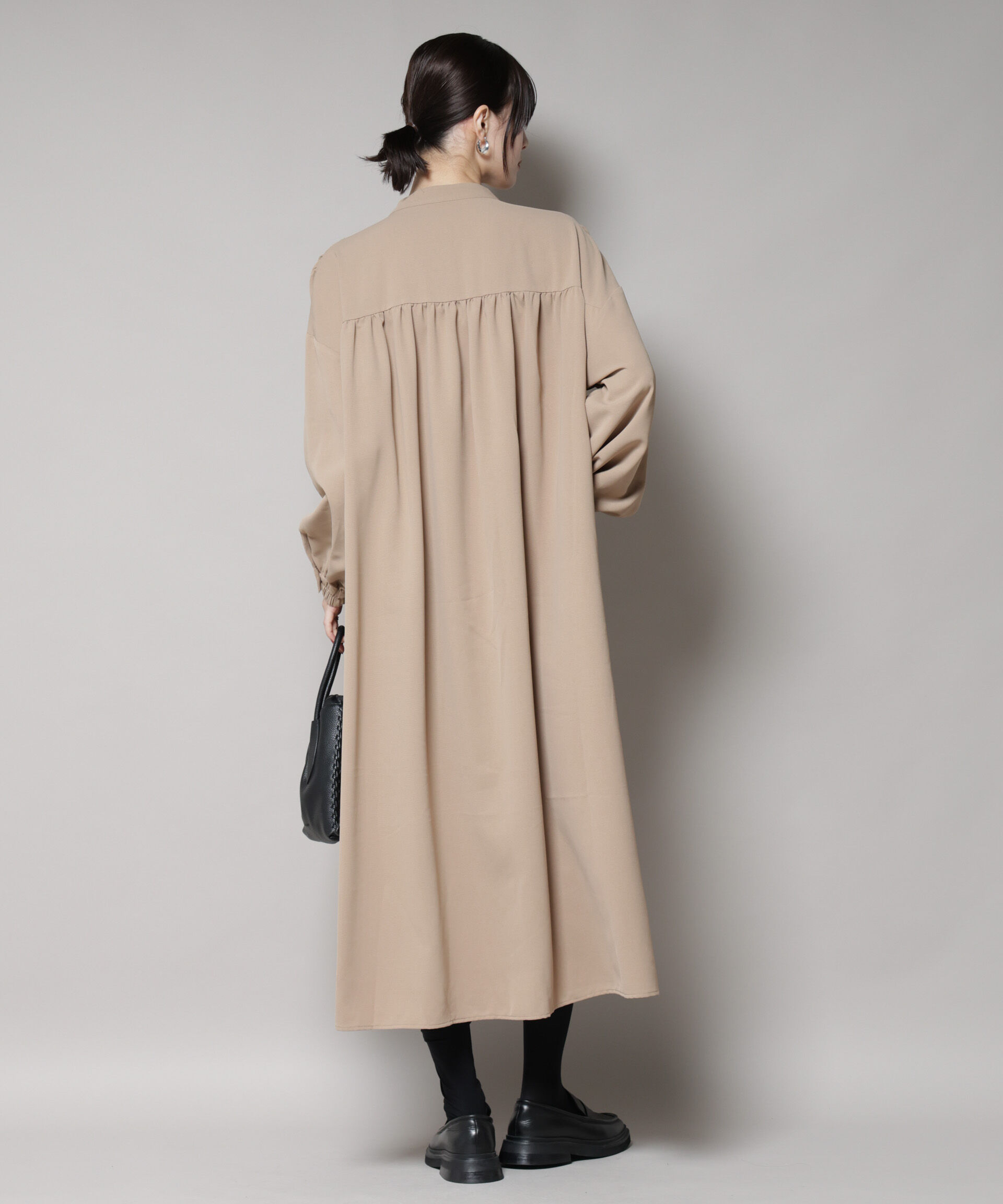 nano･universe「ギャザー切り替えデザインワンピース」|ワンピース|