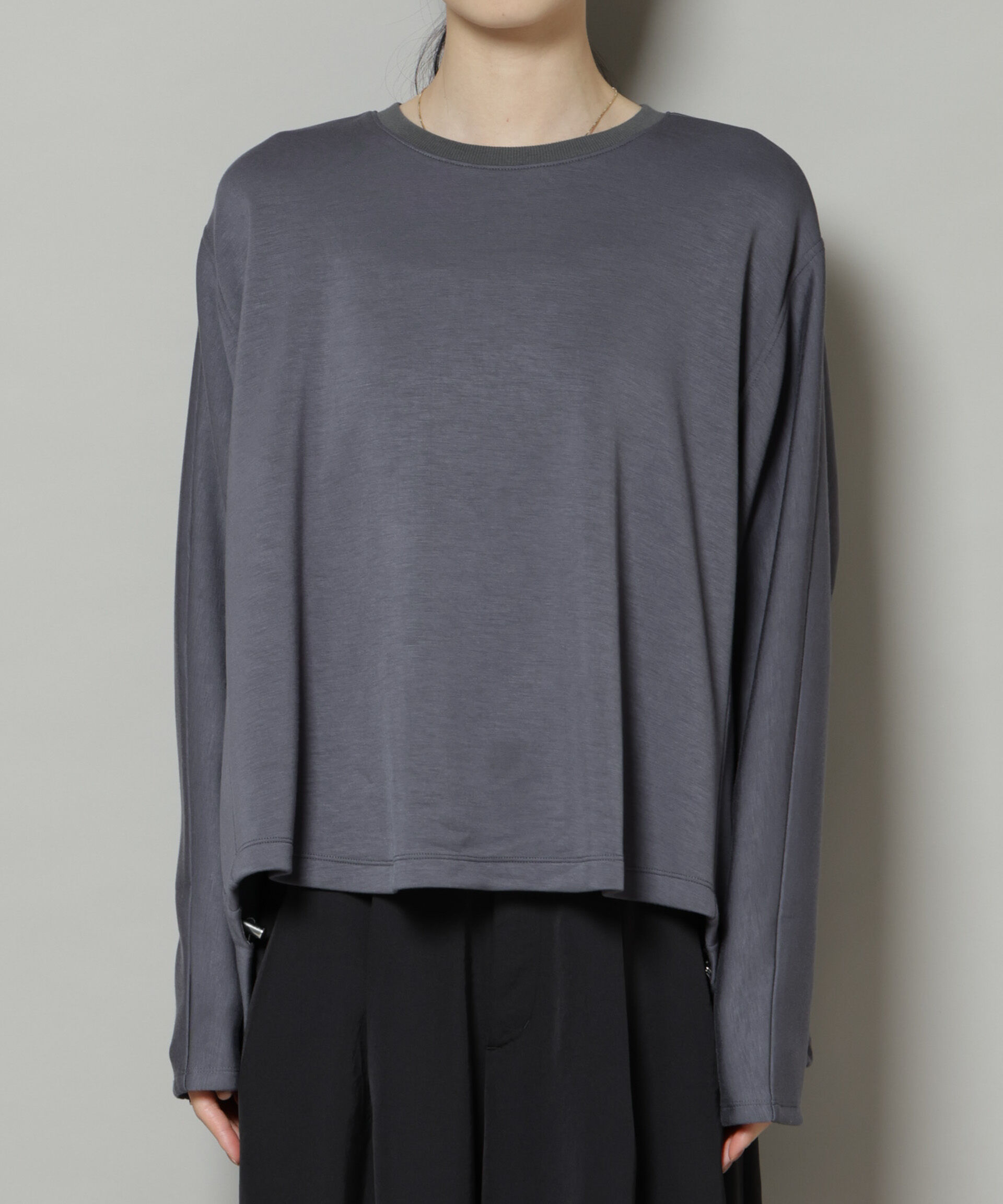 nano･universe「ドルマンスリーブバックドロストヘムカットプルオーバー」|Tシャツ・カットソー|